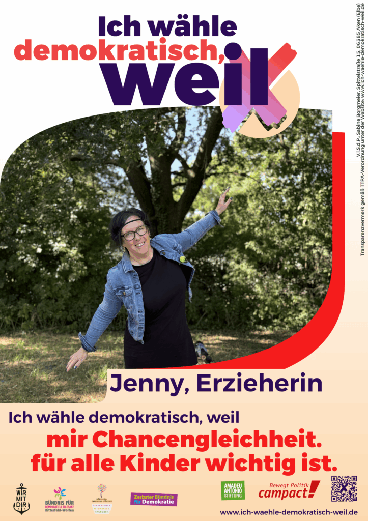 Ich wähle demokratisch, weil mir Chancengleichheit für alle Kinder wichtig ist